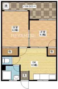 松尾ビル【3階】の間取り