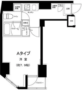 東京都江東区新大橋1【マンション】の間取り