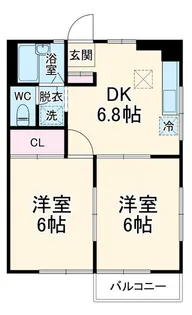 ルミエール南林間【1階】の間取り