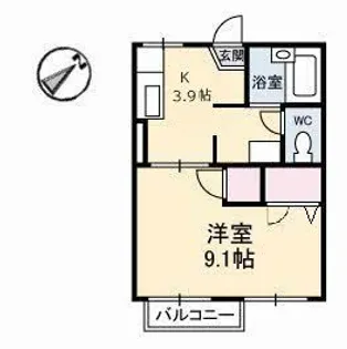 コーポレスANNE【2階】の間取り