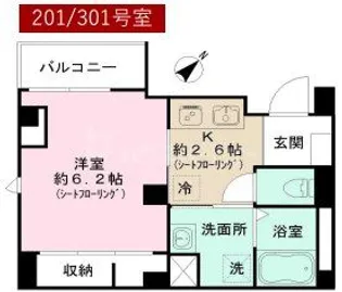 ルミナス コメ コート【2階】の間取り