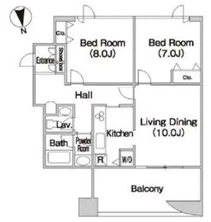 テラス日新【14階】の間取り