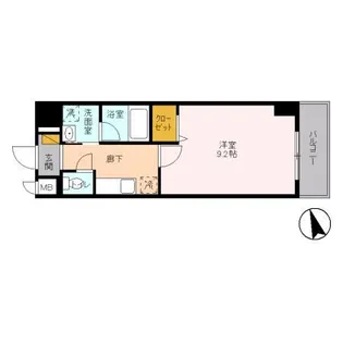 1Kの間取り画像