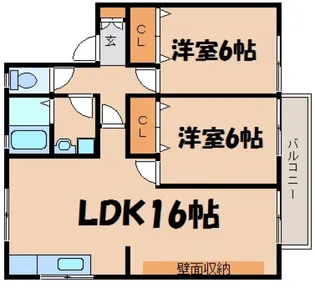 広島県安芸郡熊野町萩原1【アパート】の間取り
