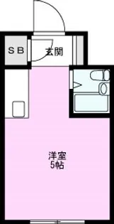 エクセレントアパートメントKNST【2階】の間取り