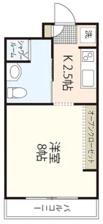 リベラル三野【3階】の間取り