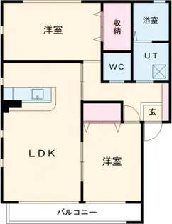コートハウスディア・アーバン【2階】の間取り