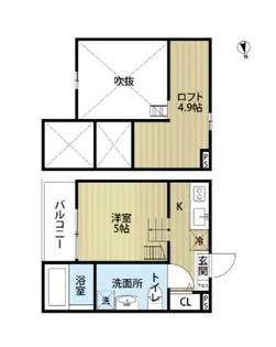 愛知県名古屋市守山区新守町【アパート】の間取り