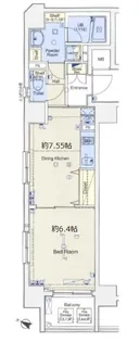 BRIZZ Kanda iwamotocho 【ブライズ神田岩本町】【3階】の間取り