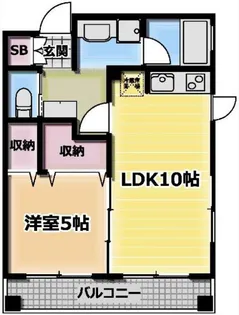 ダイナシティ新宿若松町【12階】の間取り