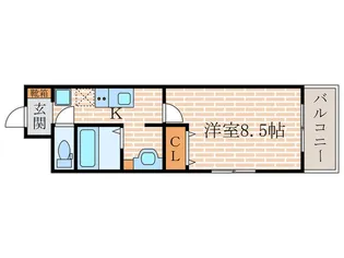 ラ・サンセリテ【1階】の間取り