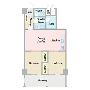 ライオンズマンション国際通り【3階】の間取り