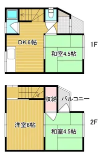 大阪府東大阪市南荘町【一戸建】の間取り