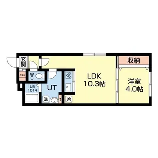 カサヴェルデ幌平橋【4階】の間取り