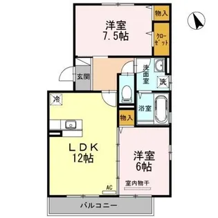 ロイヤルガーデン【2階】の間取り