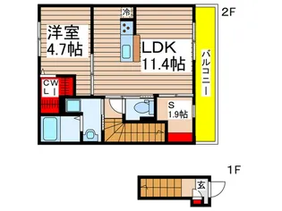 セラ アムール【2階】の間取り