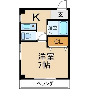 フローレ枚方【3階】の間取り