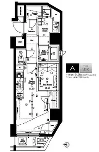 AXAS渋谷初台【5階】の間取り