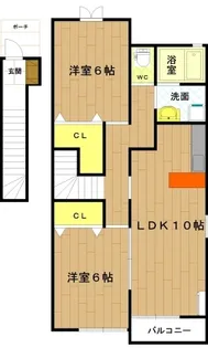 プレッソ【2階】の間取り