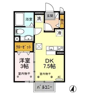 マリナ グランデ A/B【1階】の間取り