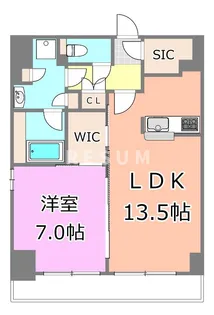 千葉県千葉市中央区新町【マンション】の間取り