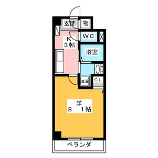 サニープレイス太田川【3階】の間取り