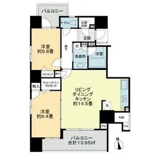 D’クラディア八王子【4階】の間取り