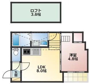 Le Ciel大秋町【2階】の間取り