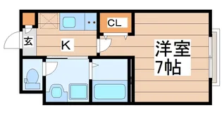 プリマフルール大和【1階】の間取り