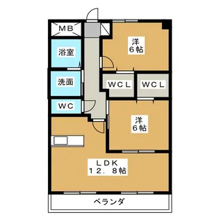 ベルラフィネ【2階】の間取り