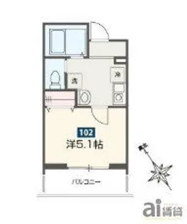 埼玉県新座市野火止6【アパート】の間取り