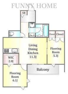 Bloom深沢【2階】の間取り