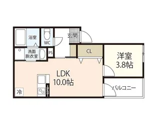 REGALE MIKADO【2階】の間取り