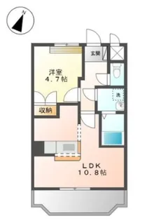 ディア・ハート B棟【1階】の間取り
