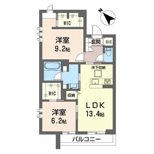 フェリシード野沢【1階】の間取り