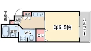 アスティナ天神橋【2階】の間取り
