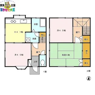 山上アパート【2階】の間取り