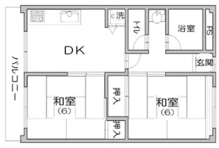西芦屋グリーンハウス【7階】の間取り