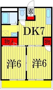 サンライズみつはし【3階】の間取り