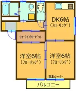バリュージュ西海岸【2階】の間取り