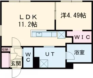 ピオネロ恵庭III【4階】の間取り