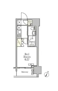 ジオエント白金台【3階】の間取り