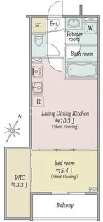 MOCXION扇【2階】の間取り
