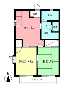 ハイム・クボタA【2階】の間取り