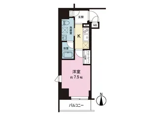 グランドコンシェルジュ神楽坂α【3階】の間取り