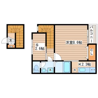 シャノワール【2階】の間取り