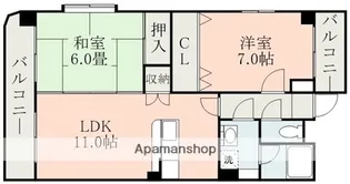 セラコート本山【4階】の間取り