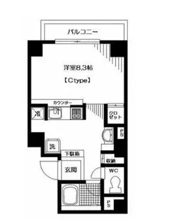 フィオレッタ両国【3階】の間取り