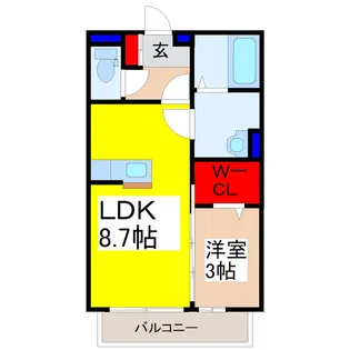 ルミエールKII【2階】の間取り