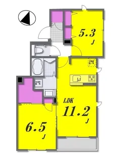 Casa del Fiore~カーサデルフィオーレ~【1階】の間取り